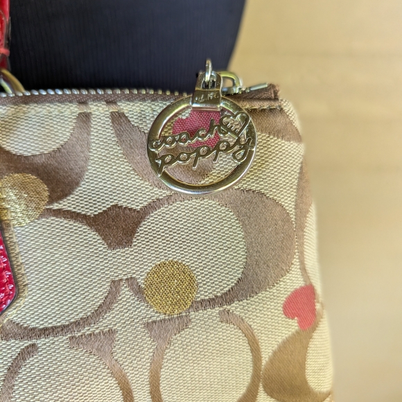 Coach Tan and Red Tote Bag - Picture 4 of 11